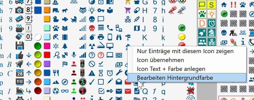 Icon Generator Schriftzeichen
