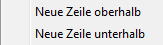 neue Zeile