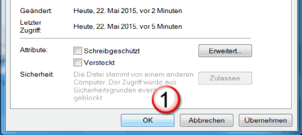 Sicherheitshinweis